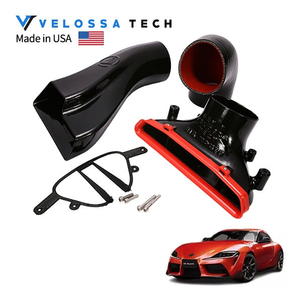 Velossa Tech 正規品 ビッグマウス ラム エアインテーク シュノーケル トヨタ スープラ DB系 19y- (令和元年5月~現行) レッド ヴェロッサテック