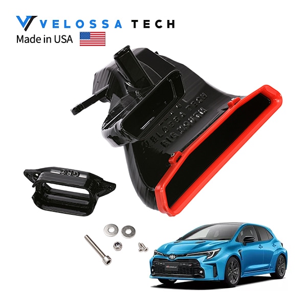 Velossa Tech 正規品 ビッグマウス ラム エアインテーク シュノーケル トヨタ GRカローラ A14系 22y- (令和4年12月～販売中) レッド ヴェロッサテック　　