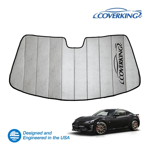 【CoverKing 正規品】 専用設計 サンシェード 吸盤不要 折りたたみ式 グレー 収納袋付き 12-21y(平成24年4月～令和3年10月)トヨタ 86 スバル BRZ ZN6系 カバーキング　