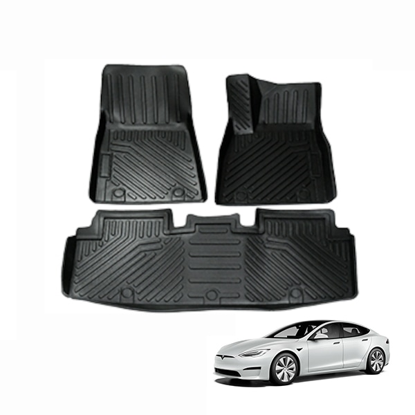 テスラ モデルS TESLA MODEL S 右ハンドル オールウェザーフロアマット ハードタイプ 防水 左右前後 セット|TESLA|IMPORT BRAND