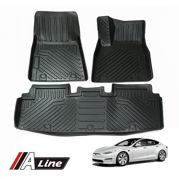 テスラ モデルS TESLA MODEL S 右ハンドル オールウェザーフロアマット ハードタイプ 防水 左右前後 セット