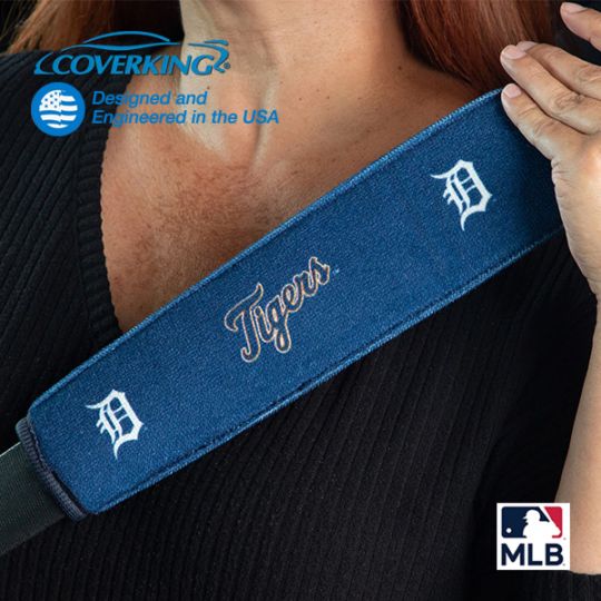 デトロイト・タイガース Detroit Tigers 正規品 オフィシャル MLB シリーズ 公式 シートベルトパッド シートベルトカバー 左右2個セット