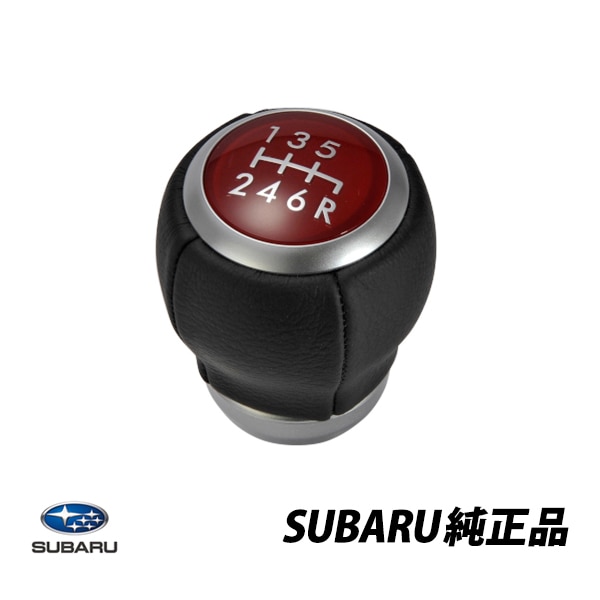 スバル 純正 SUBARU WRX STi S4 CBA-VAB VAG レヴォーグ 5D レッドフェイス 6速レザーシフトノブ 6MT  35022VA010