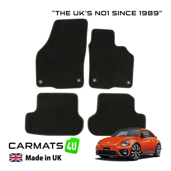 【CARMATS4U 正規品】プレミアム カーペットフロアマット 12-21y(平成24年4月～令和3年4月) フォルクスワーゲン ザ・ビートル 16C フロント リア セット 右ハンドル用