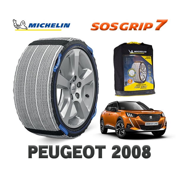 MICHELIN 正規品 スノーソックス SOSグリップ7 プジョー 2008 / P24YH01 215/60R17 17インチ用|スノーソックス (タイヤチェーン)|UNIVERSAL