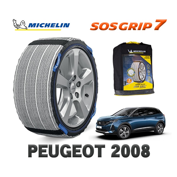 MICHELIN 正規品 スノーソックス SOSグリップ7 プジョー 3008 / P845G06 225/55R18 18インチ用|スノーソックス (タイヤチェーン)|UNIVERSAL