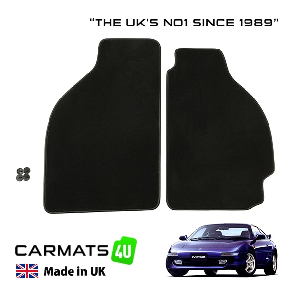 【CARMATS4U 正規品】ラグジュアリー カーペットフロアマット 89-99y(平成1年10月～平成11年8月) トヨタ MR2 SW20 SW21型 左右セット 旧車 カーマット