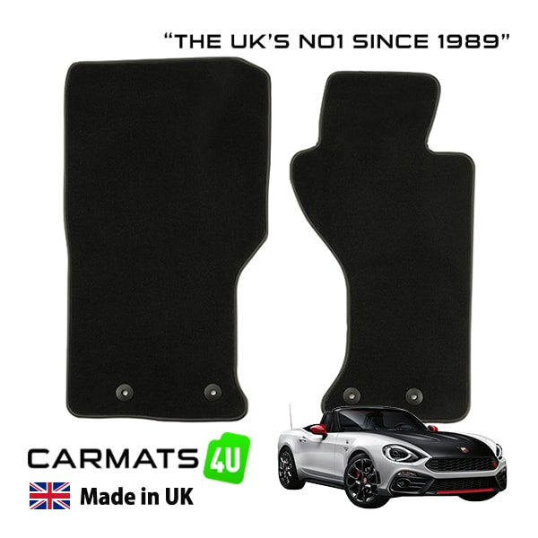 【CARMATS4U 正規品】ラグジュアリー カーペットフロアマット 16-21y(平成28年10月~令和3年1月) アバルト 124スパイダー ABARTH 左右セット カーマット