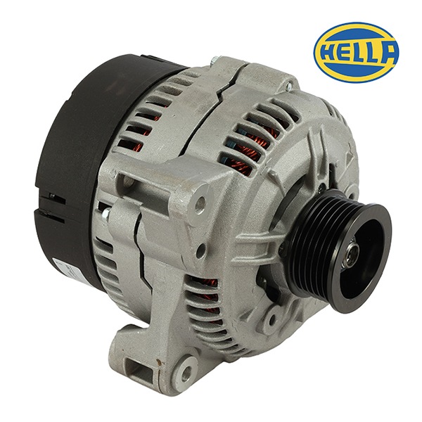 【HELLA 正規品】 オルタネーター ダイナモ ボルボ S70 V40 V70 マルチリブプーリー Vベルトプーリー付き 14V 100A 9130274 9162424 5003996 91626