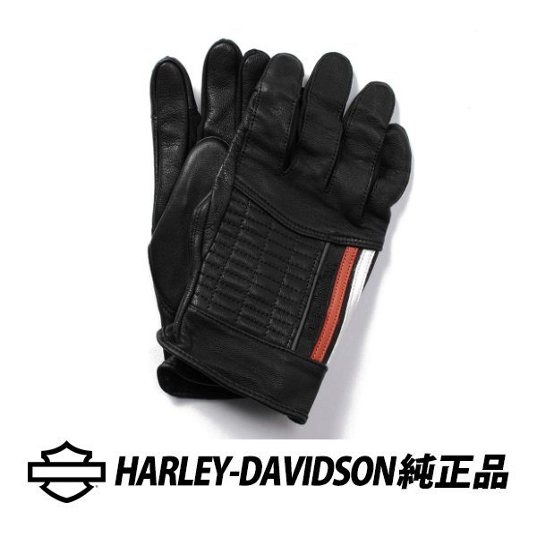 ハーレーダビッドソン 純正 グローブ SOUTH SHORE フルフィンガー レザー 2Lサイズ ブラック 98103-23VM/002L