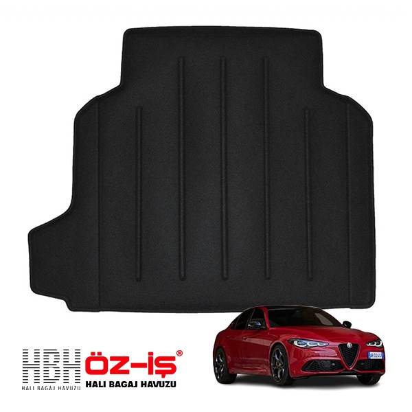 【HBH 正規品】 3D ラグジュアリー ラゲッジマット アルファロメオ ジュリア 925 17y- 車種別設計 防汚 難燃 滑り止め加工 立体カーゴトレイ マジックテープ付|ALFA ROMEO|I