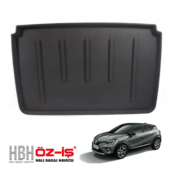 【HBH 正規品】 3D ラグジュアリー ラゲッジマット ルノー キャプチャー 2R 14-21y 車種別設計 防汚 難燃 滑り止め加工 立体カーゴトレイ マジックテープ付|ルノー|IMPORT BR