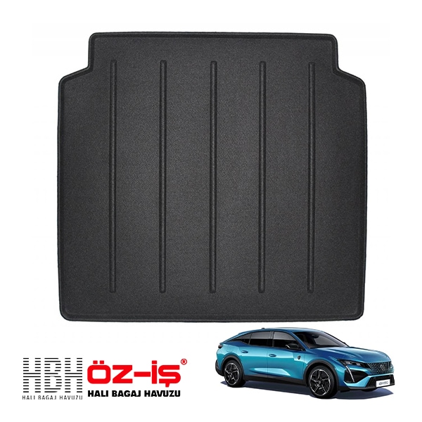 【HBH 正規品】 3D ラグジュアリー ラゲッジマット プジョー 408 P54 23y- 車種別設計 防汚 難燃 滑り止め加工 立体カーゴトレイ マジックテープ付|PEUGEOT|IMPORT B