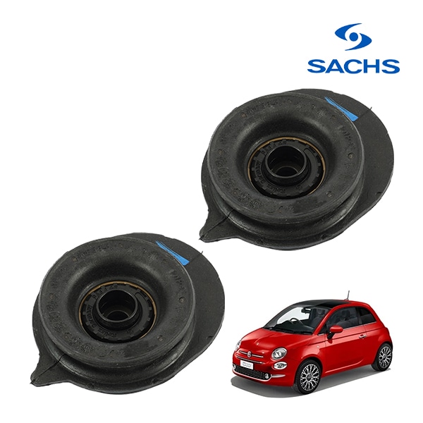 【SACHS 正規品】 フィアット FIAT 500 チンクエチェント 500C 312型 アッパーマウント 2個セット フロント ベアリング内蔵 ザックス 51807101 51876262|FIA