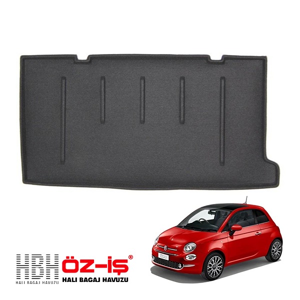 【HBH 正規品】3D フィアット FIAT 500 ABARTH 595 312型 ラグジュアリー ラゲッジマット 車種別設計 防汚 滑り止め加工 マジックテープ付|FIAT|IMPORT BRAN