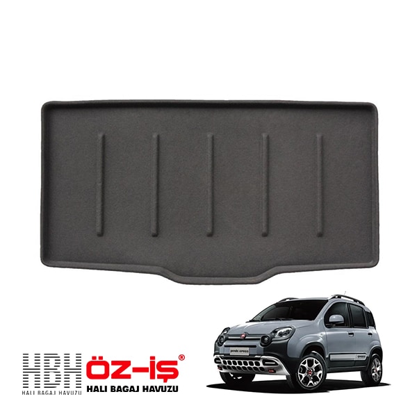 【HBH 正規品】 3D ラグジュアリー ラゲッジマット フィアット パンダ 3代目 クロス４ｘ４ 139 20-24y 車種別設計 防汚 難燃 滑り止め加工 立体カーゴトレイ マジックテープ付|FI