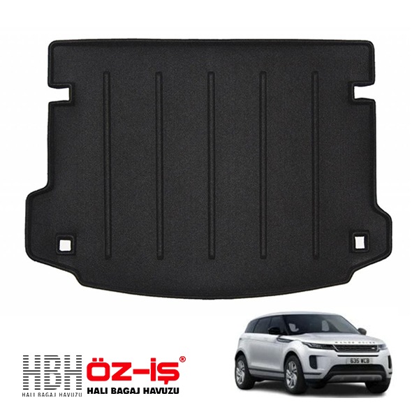 【HBH 正規品】 3D ラグジュアリー ラゲッジマット ランドローバー レンジローバーイヴォーク LZ 19y- 車種別設計 防汚 難燃 滑り止め加工 立体カーゴトレイ マジックテープ付|LAND 