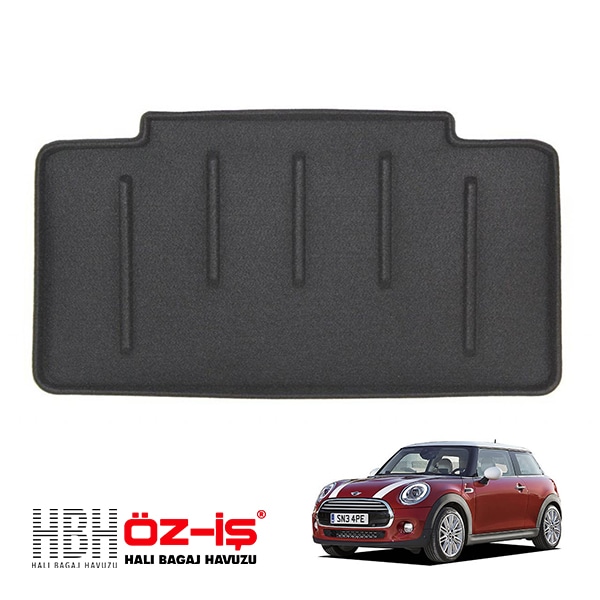 【HBH 正規品】 3D ラグジュアリー ラゲッジマット ミニ ３ドア F56 14-17y 車種別設計 防汚 難燃 滑り止め加工 立体カーゴトレイ マジックテープ付|MINI|IMPORT BRAN