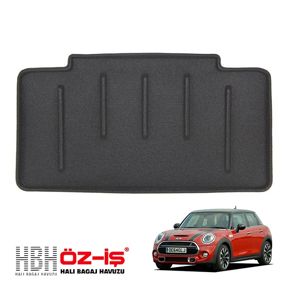 【HBH 正規品】 3D ラグジュアリー ラゲッジマット ミニ ５ドア F55 14-18y 車種別設計 防汚 難燃 滑り止め加工 立体カーゴトレイ マジックテープ付|MINI|IMPORT BRAN