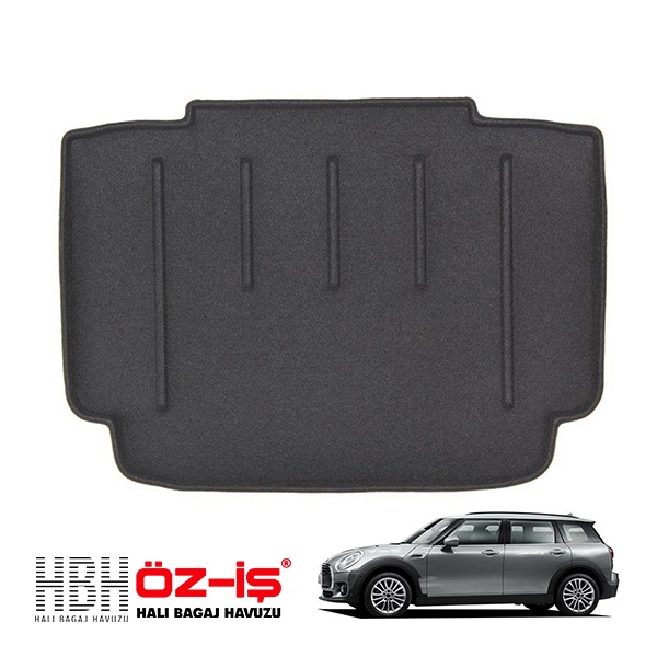 【HBH 正規品】 3D ラグジュアリー ラゲッジマット ミニ クラブマン F54 15y- 車種別設計 防汚 難燃 滑り止め加工 立体カーゴトレイ マジックテープ付|MINI|IMPORT BRAN