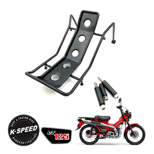 【K-SPEED製】 ホンダ ハンターカブ CT125 JA55 JA65 センターキャリア ブラック Diablo Custom Works K-SPEED-CT40　