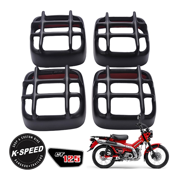 【K-SPEED製】 ホンダ ハンターカブ CT125 JA55 JA65 ウィンカーカバー ガード ターンシグナルカバー 4個セット ディアブロ K-SPEED-CT32