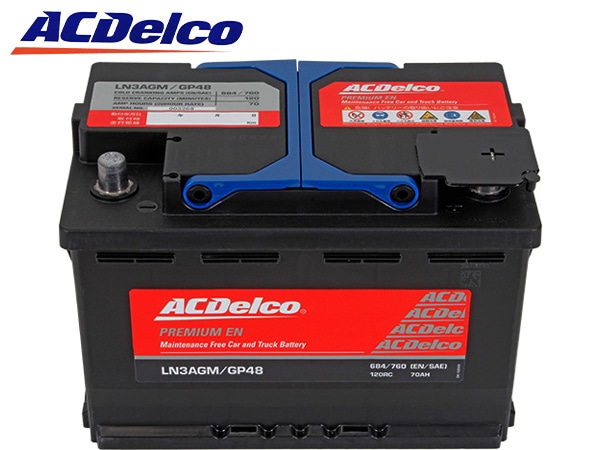 【ACDELCO 正規品】バッテリー LN3AGM メンテナンスフリー アイドリングストップ対応 アウディ AUDI 16-18y R8 4S
