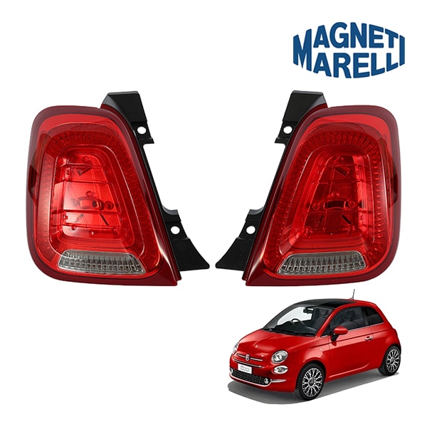【MAGNETI MARELLI 正規品】 テールライト 左右セット テールランプ フィアット 500 チンクエチェント 500C チンクエチェントシー 312型 52007423 52007427 