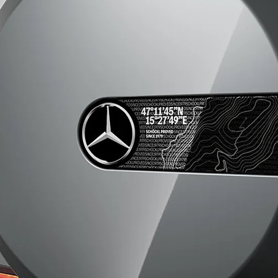 メルセデスベンツ 純正 スペアタイヤカバーエンブレム マウンティングプレート Gクラス W463A W464 ゲレンデヴァーゲン SCHOCKLE PROVEDロゴ 4638908700