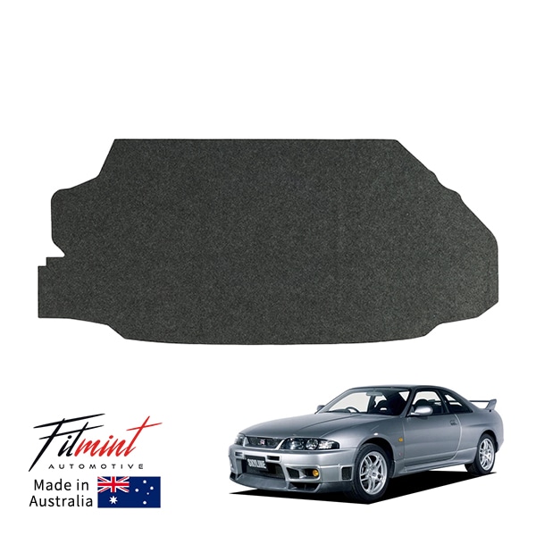 【FITMINT 正規品】 トランク カーペット ラゲッジルーム 補修 交換 カーペット 1台分 グレー 車種別専用設計 日産 スカイラインGT-R GTR GTS GTST BCNR33 R33 93-98y フィットミント オーストラリア製