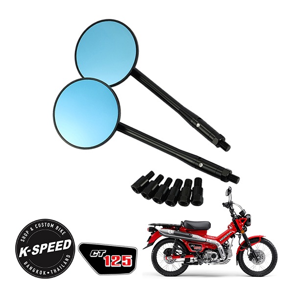 K-SPEED製 カスタムミラー ホンダ CT125 ハンターカブ JA65 JA55 Diablo カスタムパーツ Tanadit Design　