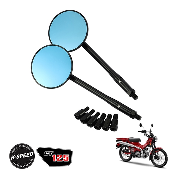 K-SPEED製 カスタムミラー ホンダ CT125 ハンターカブ JA65 JA55 Diablo カスタムパーツ Tanadit Design