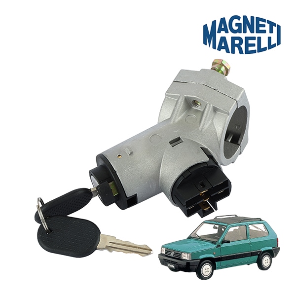【MAGNETI MARELLI 正規品】 ステアリングロック イグニッションロック フィアット パンダ 141型 キー2個付 PANDA マネッティマレリ 純正OEM 46421642