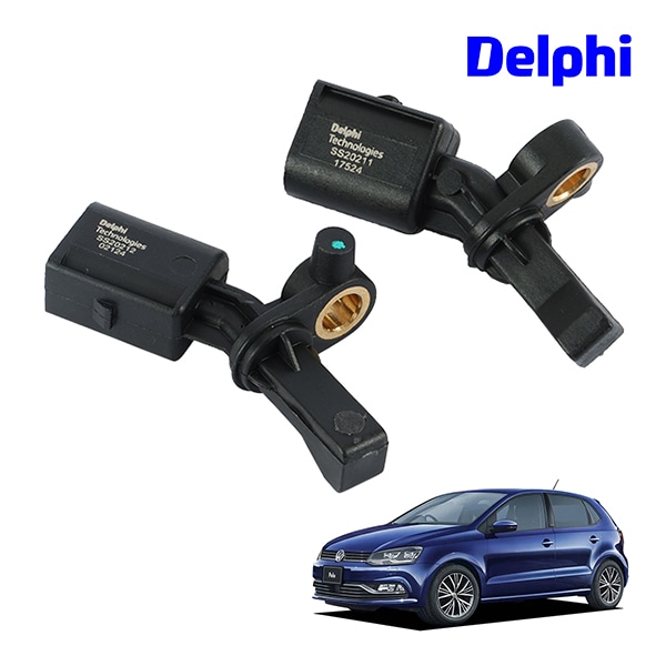 【DELPHI 正規品】 スピードセンサー ABSセンサー リア 左右セット フォルクスワーゲン ポロ 6R CAV CTH CBZ CHZ CJZ CGG デルファイ WHT003863 WHT00
