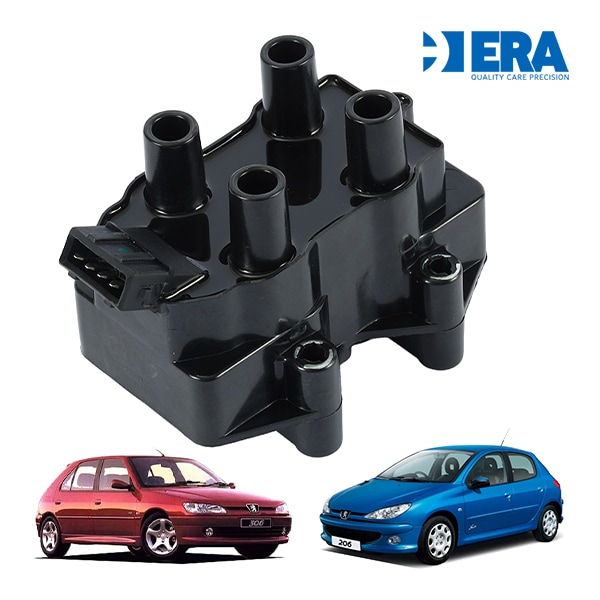 【ERA 正規品】 プジョー 206 (2E) 306 (N3 N5) 106(1S) 1.4L 1.6L イグニッションコイルパック スパークコイルセット 4プラグ エラ 597049 96062288 9616597080