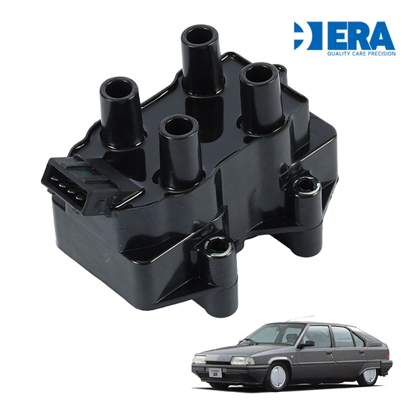【ERA 正規品】 シトロエン BX XB BX ブレーク 1.9L イグニッションコイルパック スパークコイルセット 4プラグ エラ 597049 96062288 9616597080