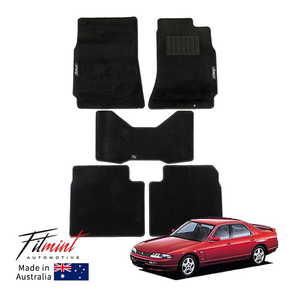 【FITMINT 正規品】日産 スカイライン R33 4ドアセダン GT-Rセダン 2.0 GTSタイプXG フロアマットセット カーペットマット 前後セット