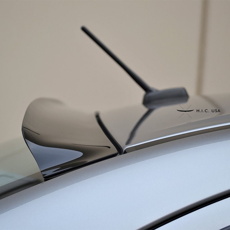 【H.I.C 正規品】三菱 リアルーフバイザー ランサーエボリューション X  CZ4A (平成19年10月～平成27年9月) スモーク リアバイザー ウイング スポイラー ランエボ EVO