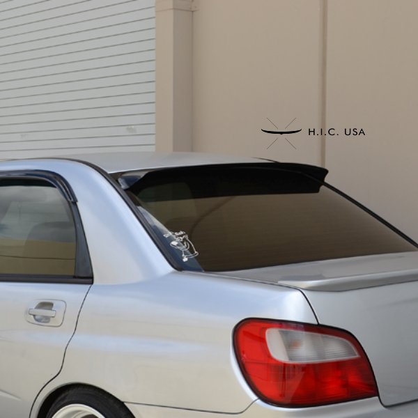 【H.I.C 正規品】スバル リアルーフバイザー インプレッサ WRX 15i WRX STI GDB型 (平成14年11月～平成19年6月) ダストガード スモーク リアバイザー ウイング スポイラー