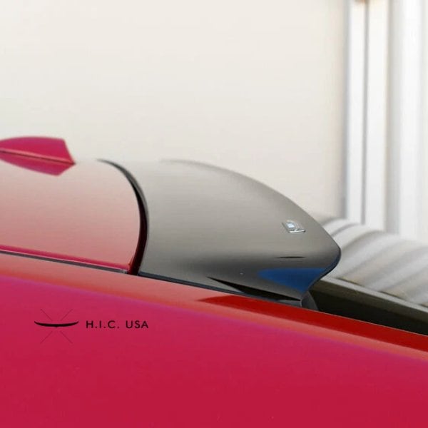 【H.I.C 正規品】日産 リアルーフバイザー スカイライン 2ドア クーペ スポーツスペシャリティ 370GT V36 (平成18年11月～平成26年4月) ダストガード スモーク リアバイザー ウイング スポイラー