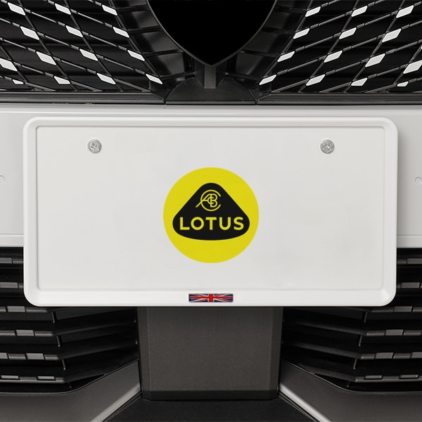 イギリス国旗 ナンバープレートフレーム ナンバーフレーム マットホワイト ロータス エリーゼ エミーラ エメヤ エレトレ エスプリ 他 ユニオンジャック 前後セット 新基準対応