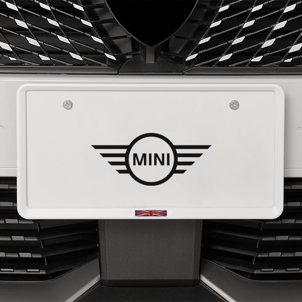 イギリス国旗 ナンバープレートフレーム ナンバーフレーム マットホワイト BMW MINI ミニ クーパー クラブマンR55 F54 クロスオーバー R60 F60 ペースマン R61 エースマン 他