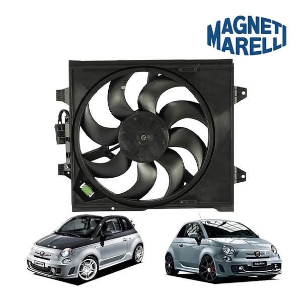 【MAGNETI MARELLI 正規品】 エンジンクーリングファン 222W アバルト 500 595 695 312型 500C 595C 695C ABARTH マネッティ マレリ 純正OEM 52057327 52057332