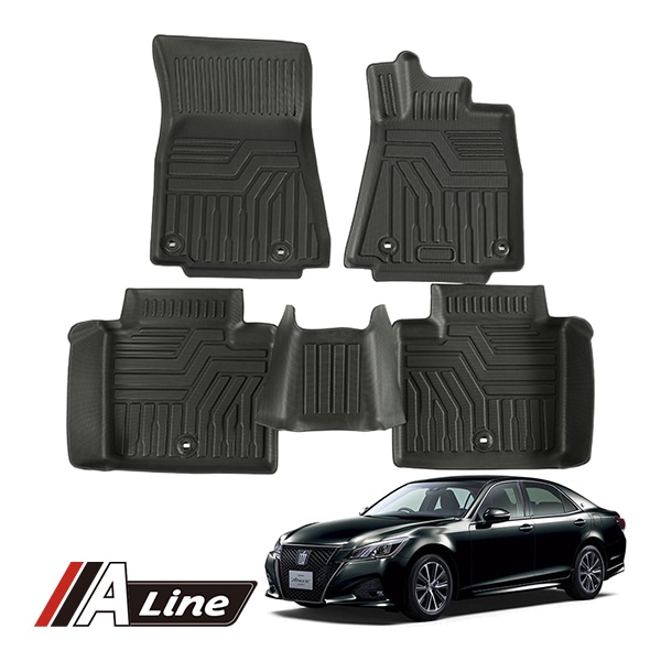 トヨタ クラウン 210系 CROWN アスリート ロイヤルサルーン ハイブリッド オールウェザー フロアマット ハードタイプ 3D 立体専用設計 防水 防汚 滑り止め