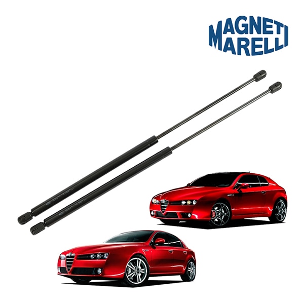 【MAGNETI MARELLI 正規品】 アルファロメオ アルファ159  939型 ブレラ スパイダー ボンネットダンパー 2本セット ガススプリング エンジンフード マネッティ マレリ 純正OEM 60688574