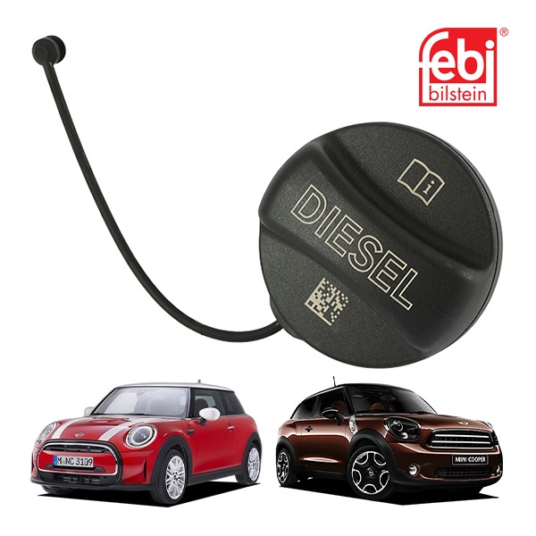 【Febi Bilstein 正規品】 BMW ミニ MINI R60 R61 F56 1.5L フューエルキャップ ディーゼル 落下防止ストラップ付 ガソリンキャップ 燃料フィラーキャップ フェビ ビルシュタイン 純正OEM 16117193381