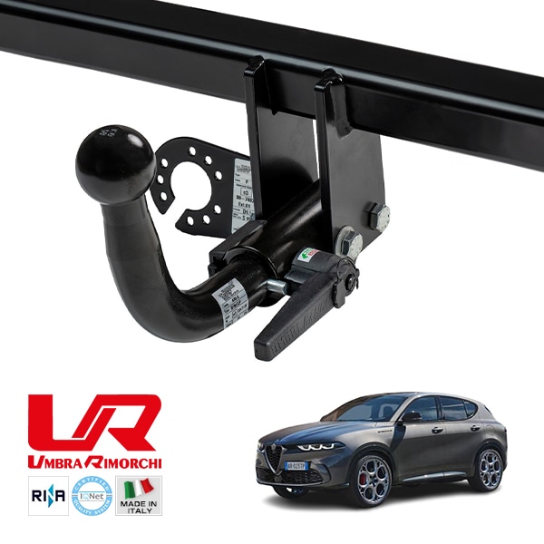【UMBRA RIMORCHI 正規品】 アルファロメオ ALFA ROMEO トナーレ 115 着脱式スワンネック ヒッチメンバー 牽引能力 2146kg トウバー ウンブラ リモルキ イタリア製