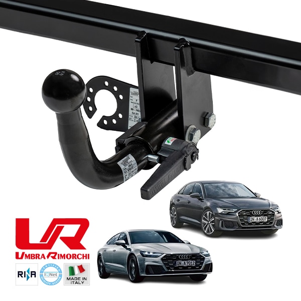 【UMBRA RIMORCHI 正規品】 アウディ AUDI A6 F2 着脱式スワンネック ヒッチメンバー 牽引能力 2154kg トウバー ウンブラ リモルキ イタリア製