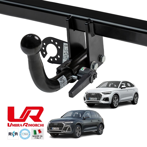 【UMBRA RIMORCHI 正規品】 アウディ AUDI Q5 FY 着脱式スワンネック ヒッチメンバー 牽引能力 2666kg トウバー ウンブラ リモルキ イタリア製