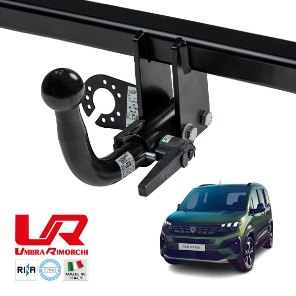 【UMBRA RIMORCHI 正規品】 プジョー PEUGEOT リフター K9 着脱式スワンネック ヒッチメンバー 牽引能力 1504kg トウバー ウンブラ リモルキ イタリア製